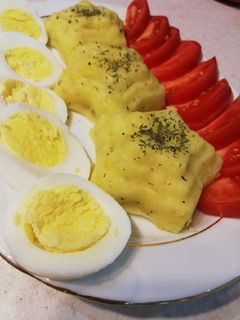 عکسی از دستور سیب زمینی تخم مرغ