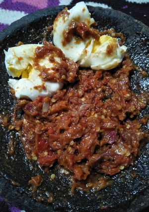 Foto resep Sambal terasi pnyet telur