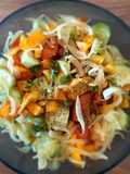 Cucumber and Tomato Salad Goes Gourmet (Caramelized Onion Version)