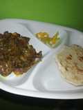 Liver sauce and roti