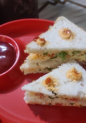 A picture of Cheese bread sandwich.