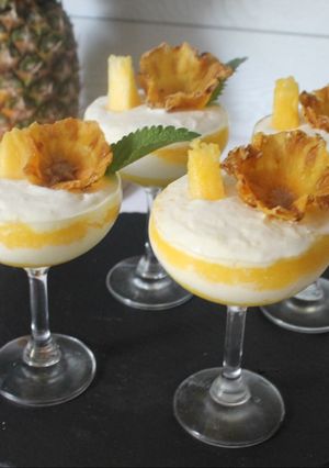 Foto di Cremoso allo yogurt e ananas