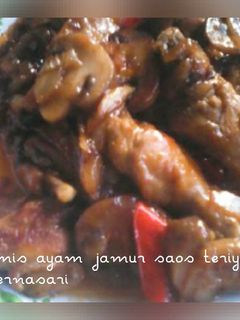 Foto resep Tumis ayam jamur saos teriyaki