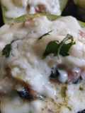 Stuffed Chayotes with Pork Chop, Swiss Chard, and Potatoes
