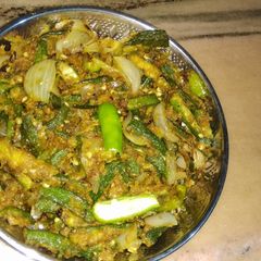 A picture of Kurkuri bhindi# healthy junior.