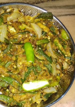 A picture of Kurkuri bhindi# healthy junior.