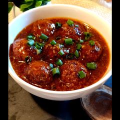 A picture of Veg Manchurian.