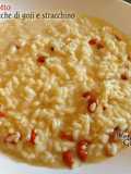 Risotto con bacche di goji e stracchino