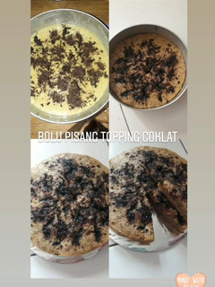 Foto resep Bolu pisang topping coklat