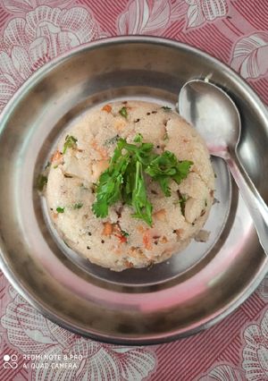 A picture of Rava upma.