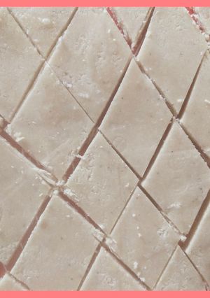 A picture of Kaju katli.