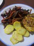Salteado de verduras en plancheta