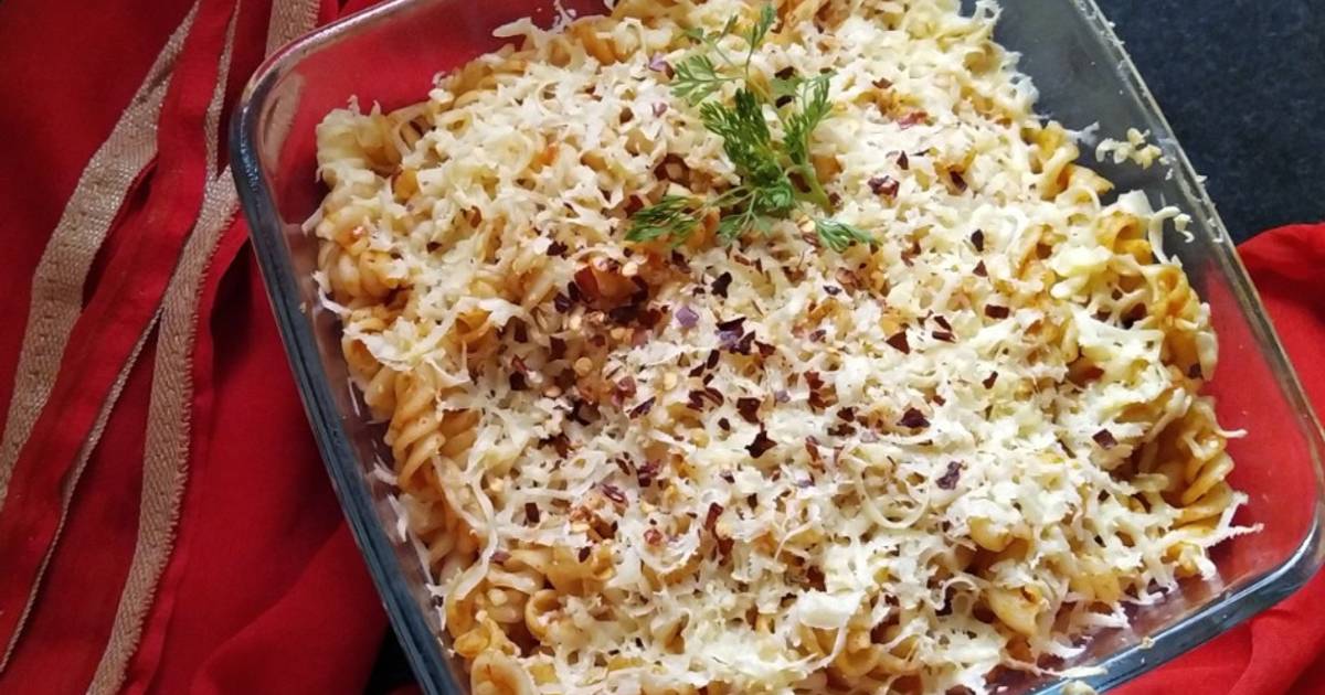 Baked Rotini / fusilli / Baked Pasta Recipe by Kavita R Cookpad