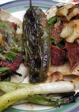 Una foto de Tacos al pastor