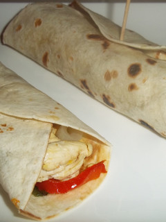 Una foto de Fajitas de solomillo de pollo y pimientos