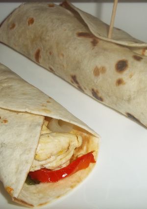 Foto principal de Fajitas de solomillo de pollo y pimientos