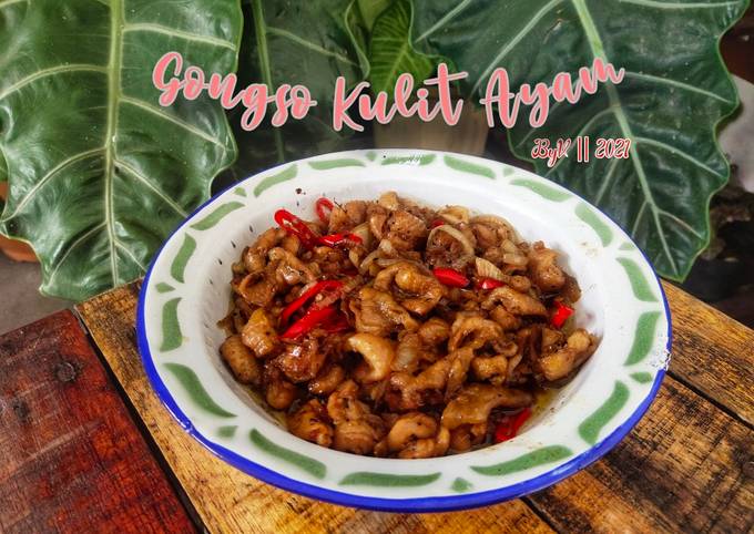 Yuk intip, Resep termudah membuat Gongso Kulit Ayam #Week34 yang sedap