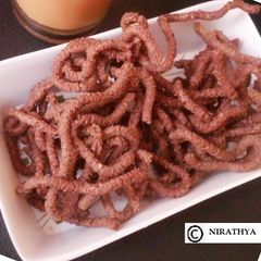A picture of Ragi and Raw Banana Muruku.