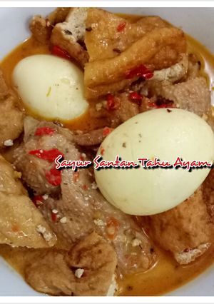 Foto resep Sayur Santan Tahu Ayam