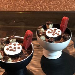 A picture of Chocolate banana mousse.