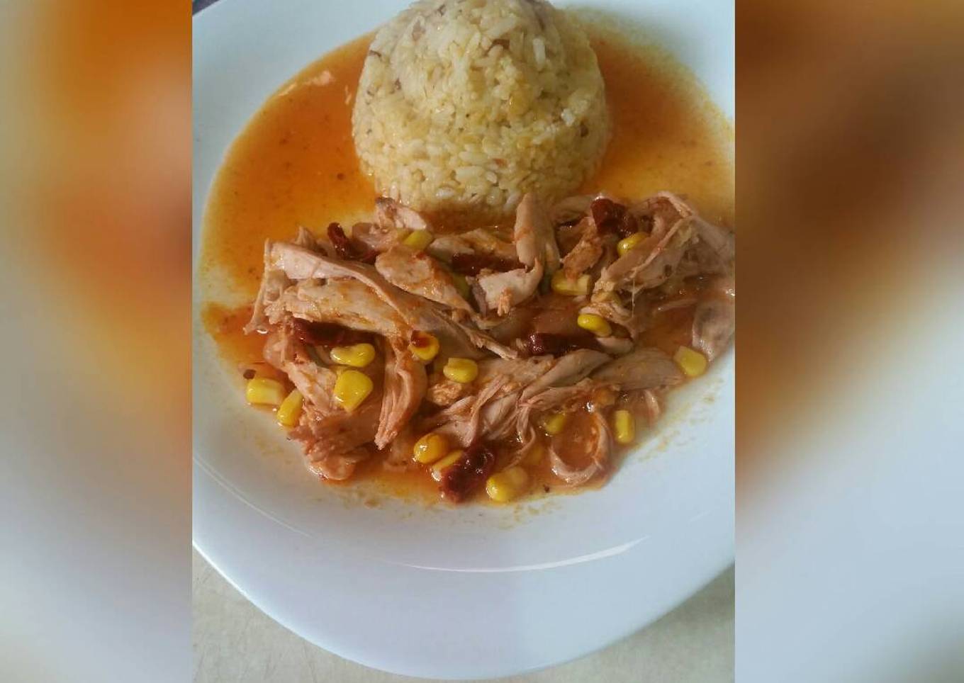 Pollo en salsa de chipotle