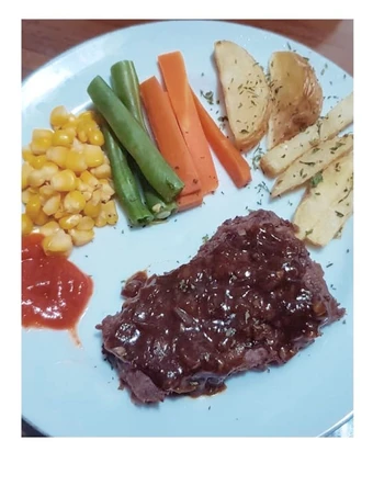 Langkah Mudah untuk Membuat Resep Steak Daging Sapi BBQ yang Lezat Anti Ribet, Lezat Sekali