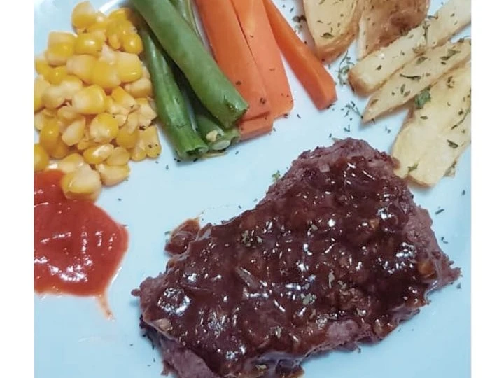 Langkah Mudah untuk Membikin Resep Steak Daging Sapi BBQ yang Bisa Manjain Lidah Anti Ribet, Mantap Sekali