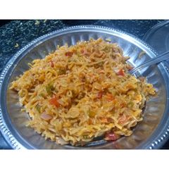 Vegetable instant noodles with a twist A picture of Vegetable instant noodles with a twist.
