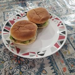 A picture of Ground beef burger.