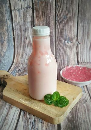 Foto resep Milky Jelly Strawberry