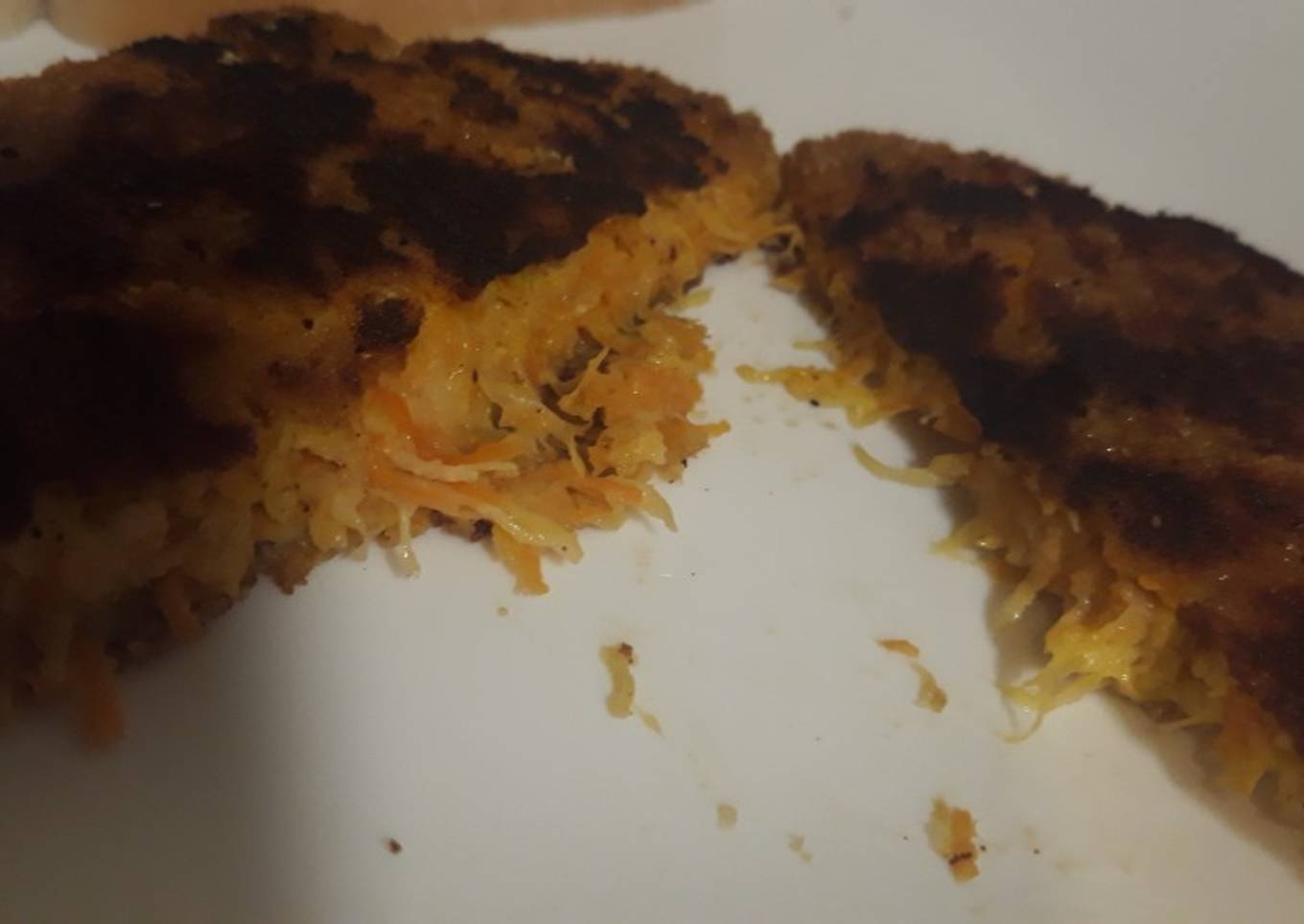 Hamburguesas de zanahoria y calabacín