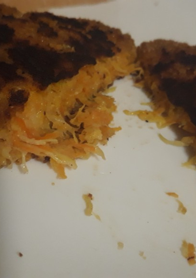 Una foto de Hamburguesas de zanahoria y calabacín