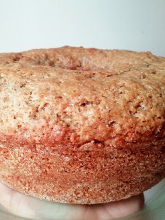Una foto de Budín de banana apto vegan