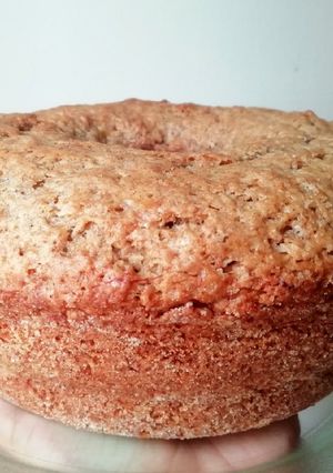 Una foto de Budín de banana apto vegan
