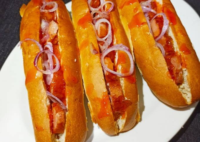 Home made hot dogs