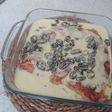 Pastel de pollo en salsa de curry y pasas