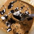 Helado de dulce de leche y oreos casero