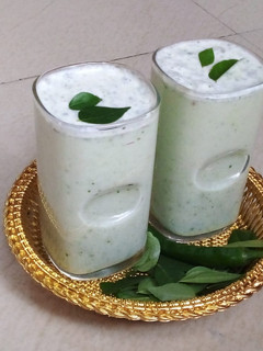 தலைப்பு : கறிவேப்பிலை மசாலா மோர் செய்முறை முக்கிய புகைப்படம்