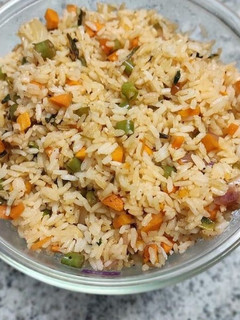 A picture of Jollof rice.