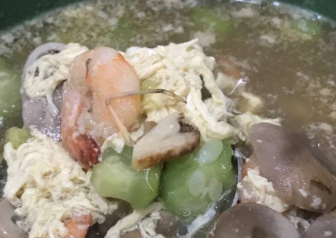 Recipe: Perfect Sup Oyong Jamur Merang