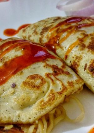 A picture of Maggie pancake wrap.