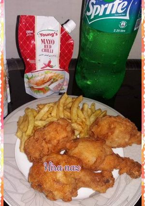 A picture of Chicken Broast With French Fries.