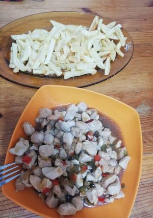 Una foto de Pechuga en salsa de soja