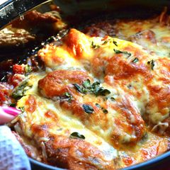 Chicken Parmigiana A picture of Chicken Parmigiana.