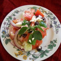 A picture of Greek Tomato Salad.