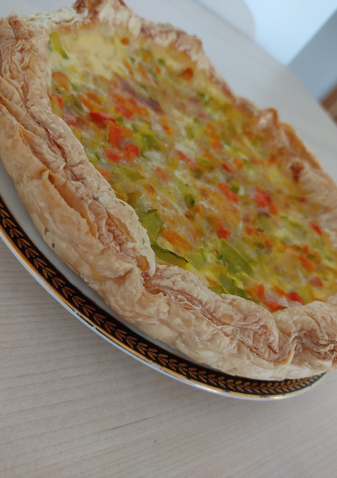 Una foto de Quiche de verduras