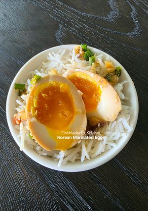 A picture of Korean Marinated Eggs.