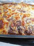 Pastel de carne al horno relleno
