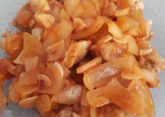 Langkah Mudah untuk Menyiapkan Ayam goreng tepung saos asam manis Anti Gagal