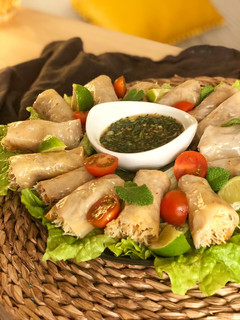 Una foto de Rollitos vietnamitas fritos